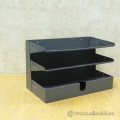 Metal Dark Grey 3 Shelf File Paper Holder